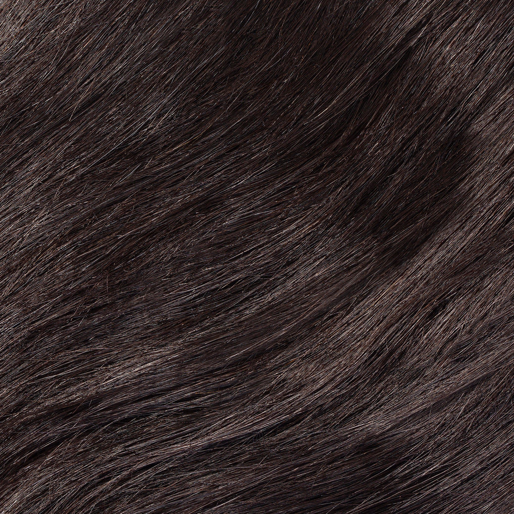 Health & Beauty Faux Clip In Bangs - 100% Human Hair Natural Black #1b - The Extension Bar