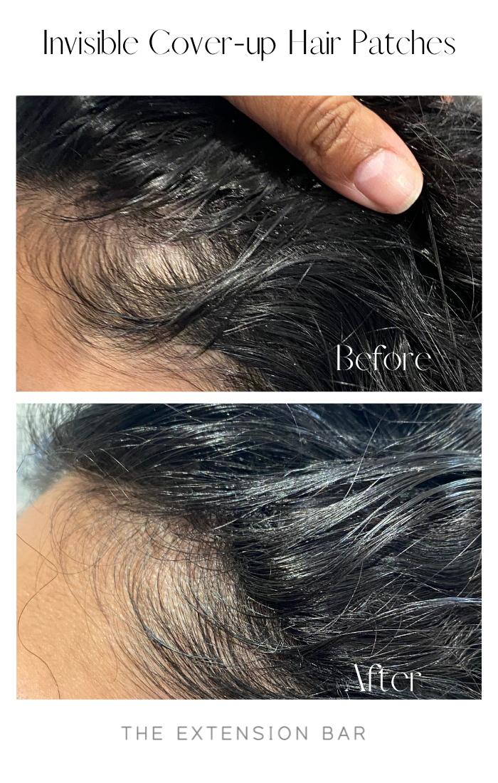 Hair Extensions Invisible Cover-Up Hair Patches - The Extension Bar