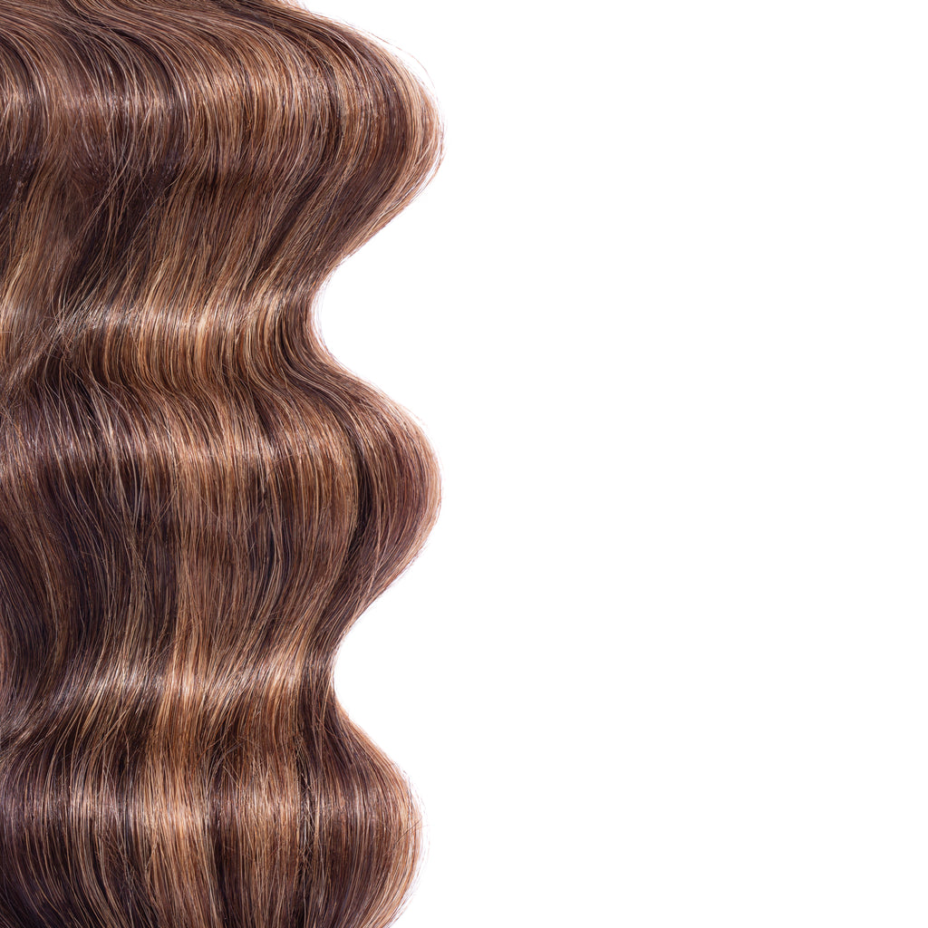 Hair Extensions Seamless Clip in Extensions- 100% Premium Human Hair CHESTNUT BROWN BALAYAGE / 16" - The Extension Bar