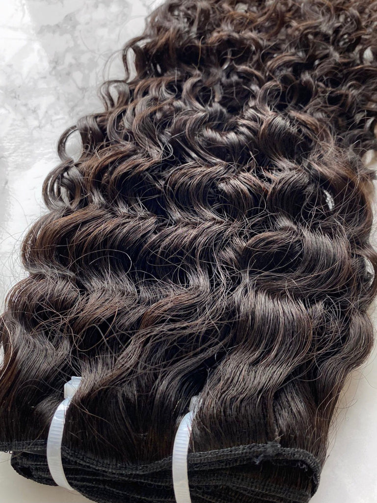 Hair Extensions Curly Clip In Extensions - 100% Human Hair - The Extension Bar