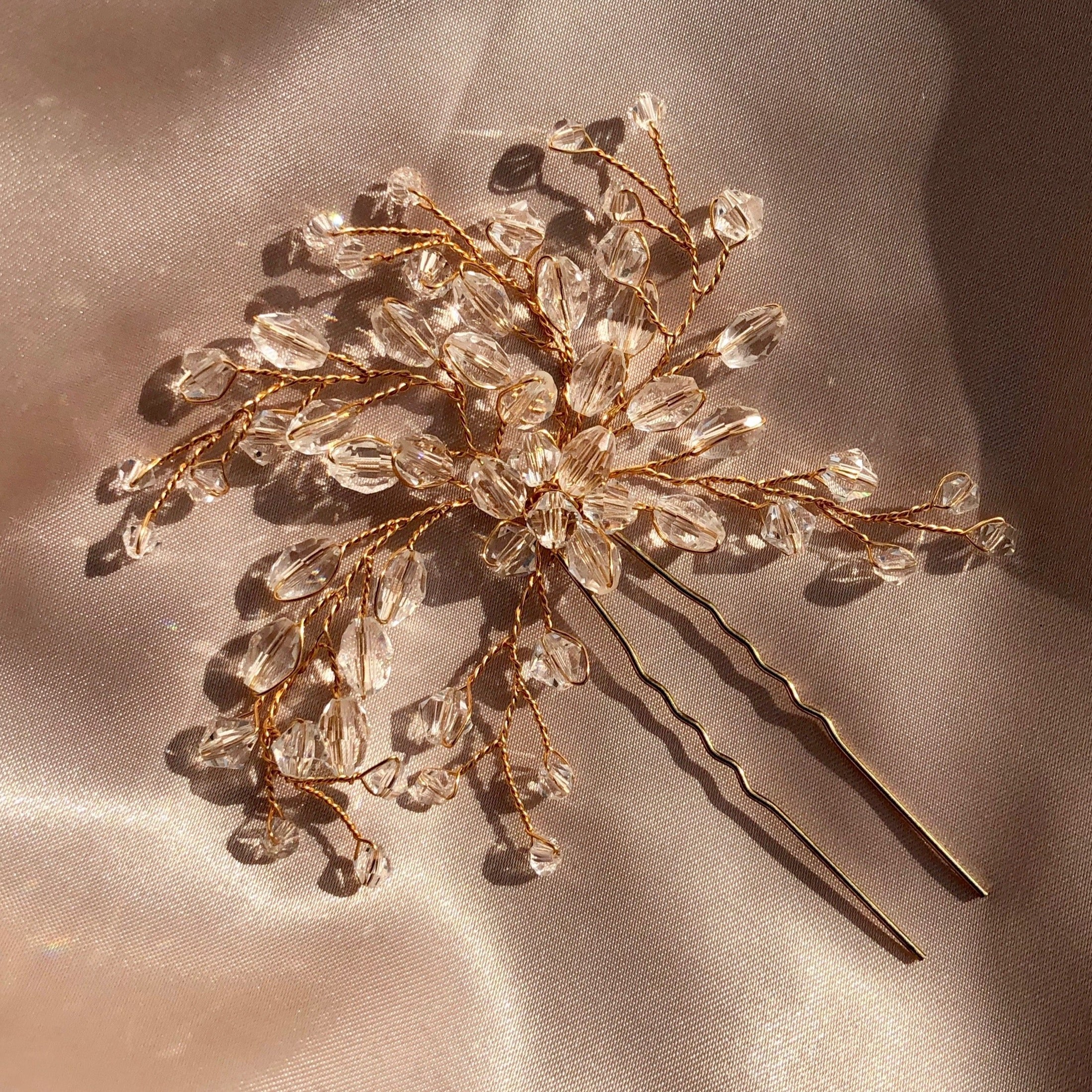 Golden Snowflake Hair Pin