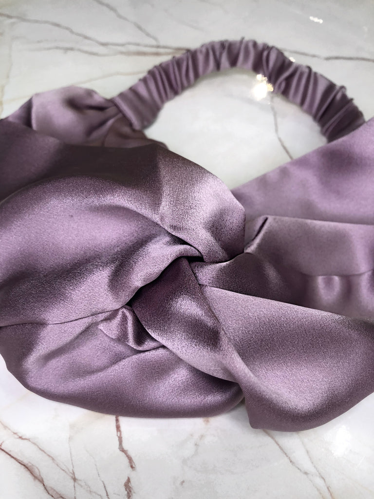 Headbands Mulberry Silk Headbands Purple - The Extension Bar